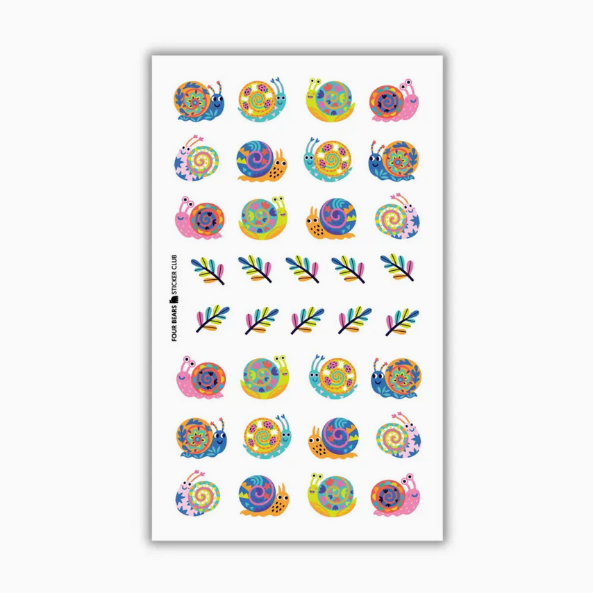 Four Bears Sticker Club Snail Parade