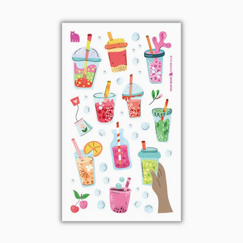Four Bears Sticker Club Boba Bliss