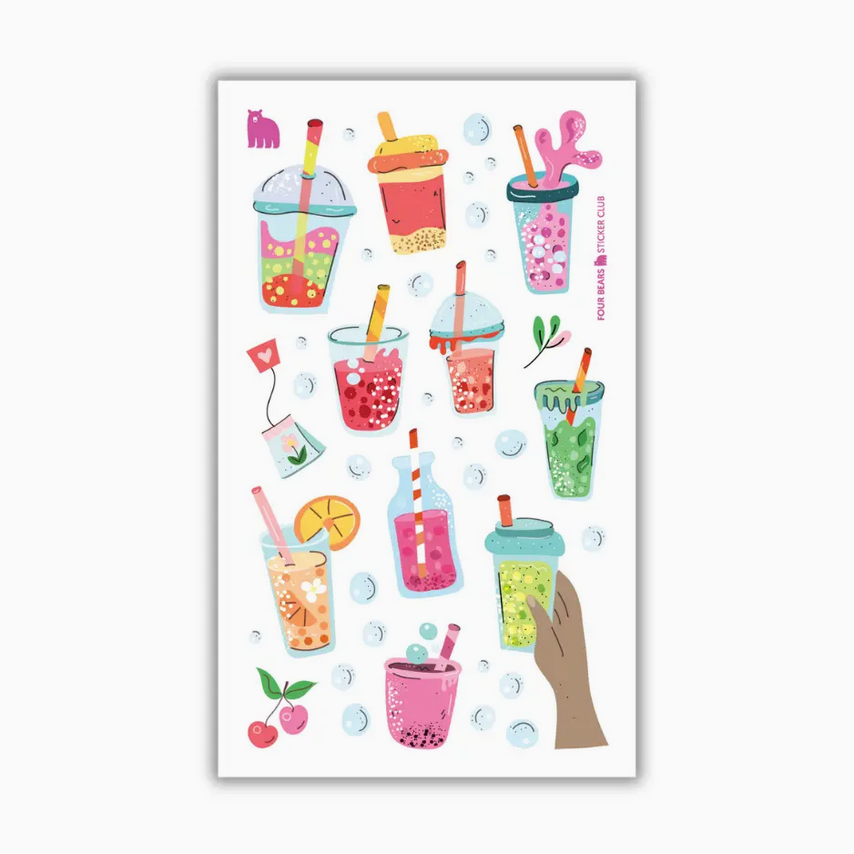 Four Bears Sticker Club Boba Bliss
