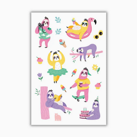 Four Bears Sticker Club Summer Sloth