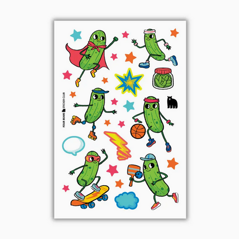 Four Bears Sticker Club Pickle Power