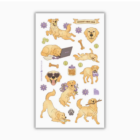 Four Bears Sticker Club Goodest Vibes Only