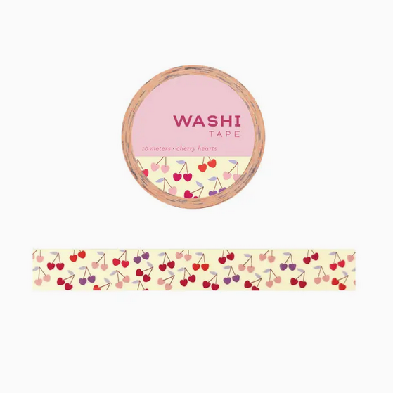 Cherry Hearts Washi Tape