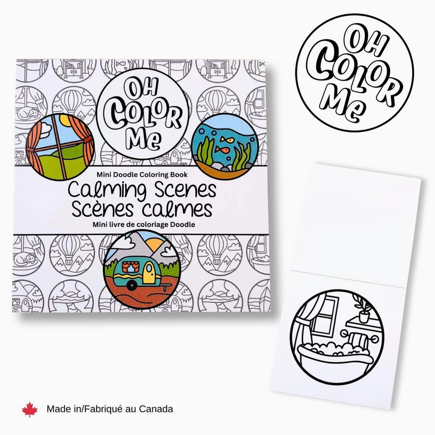 Oh Color Me Mini Coloring Book Calming Scenes