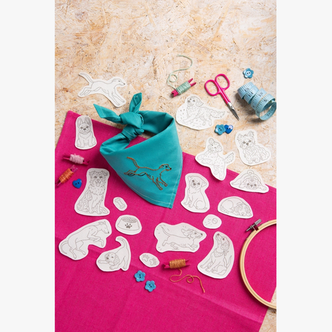 Dog Days Stick & Stitch Embroidery Pack
