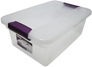 Sterilite 15 QT Clear View Box with Latches