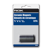 ROK - 8 PC CERAMIC DISC MAGNETS 3/4 X 3/16