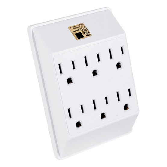 SHOPRO - 6-OUTLET POWER WALL TAP