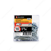 Reliable - Wood Screw, Flat Head - #10 - 1 3/4 in
