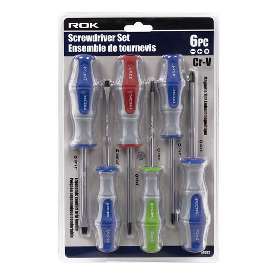 ROK - 6 PC SCREWDRIVER SET