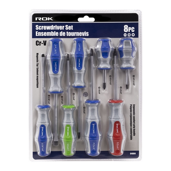 ROK - 8 PC SCREWDRIVER SET