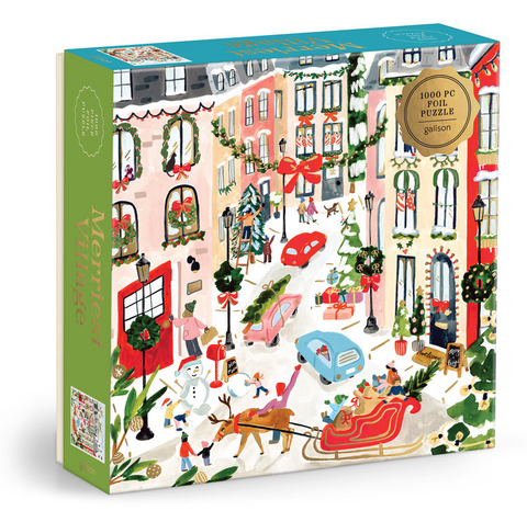 Merriest Village 1000 Piece Foil Puzzle