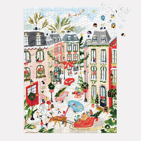 Merriest Village 1000 Piece Foil Puzzle