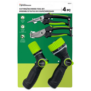 GREENHOUSE - 4 PC CUTTING/WATERING TOOL SET