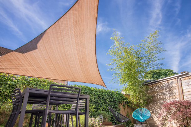 MYPATIO - SHADE SAIL 3.6M TRIANGLE -  SAND