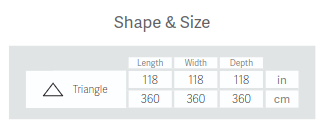 MYPATIO - SHADE SAIL 3.6M TRIANGLE -  SAND