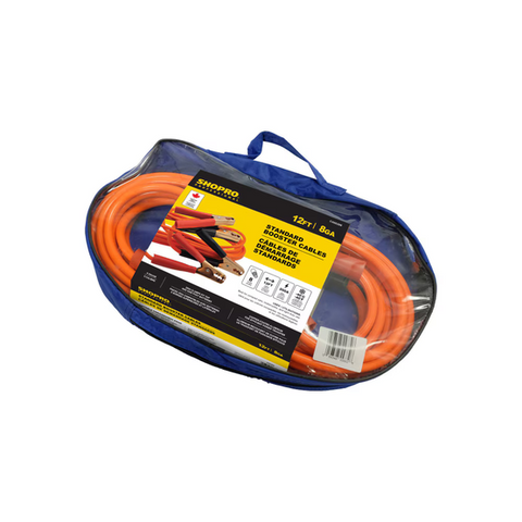SHOPRO - 8 G BOOSTER CABLES-12'