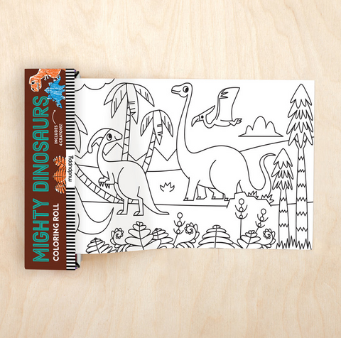 Mighty Dinosaurs Mini Colouring Roll