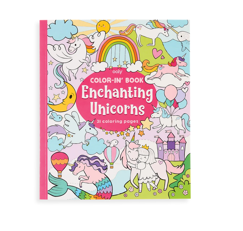 OOLY Color-in' Book: Enchanting Unicorns