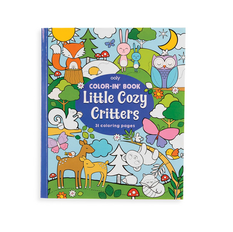 OOLY Color-in' Book: Little Cozy Critters