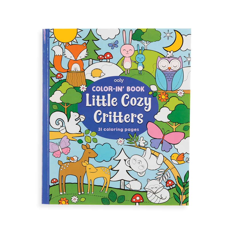 OOLY Color-in' Book: Little Cozy Critters