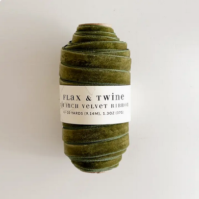 Flax & Twine Velvet Ribbon - 10yds