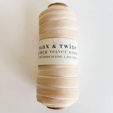 Flax & Twine Velvet Ribbon - 10yds