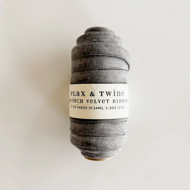 Flax & Twine Velvet Ribbon - 10yds