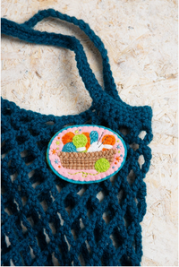 Hawthorn Handmade Knitting Basket Brooch Felt Craft Kit - Art Noise