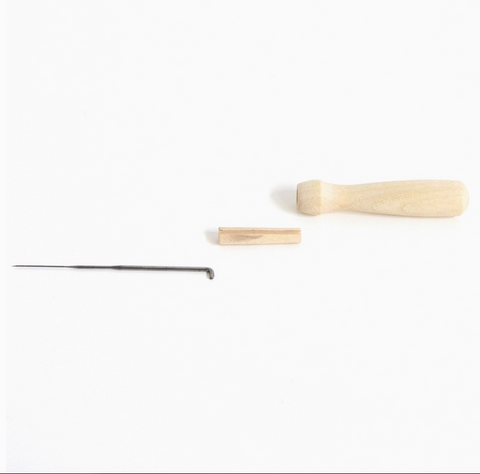 Hawthorn Handmade Wooden Felting Needle Holder (with one needle) - Art Noise