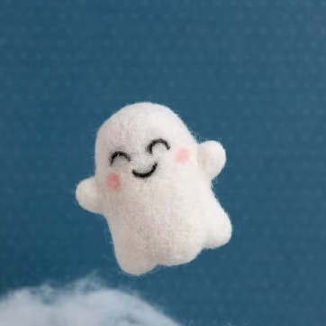 Hawthorn Handmade - Happy Ghost Mini Felting Kit - Art Noise