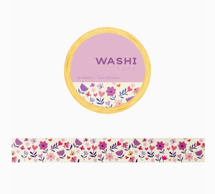 Girl of All Work Love Blooms Washi Tape - Art Noise