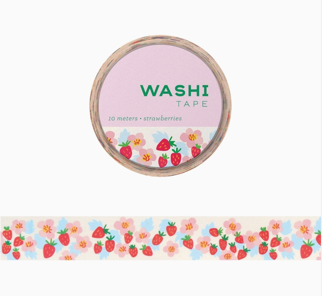 Girl of All Work Strawberries Washi Tape - Art Noise