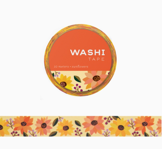 Girl of All Work Sunflowers Washi Tape