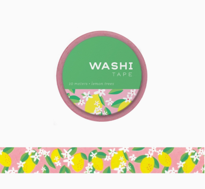 Girl of All Work Washi Tape: Lemon Trees - Art Noise