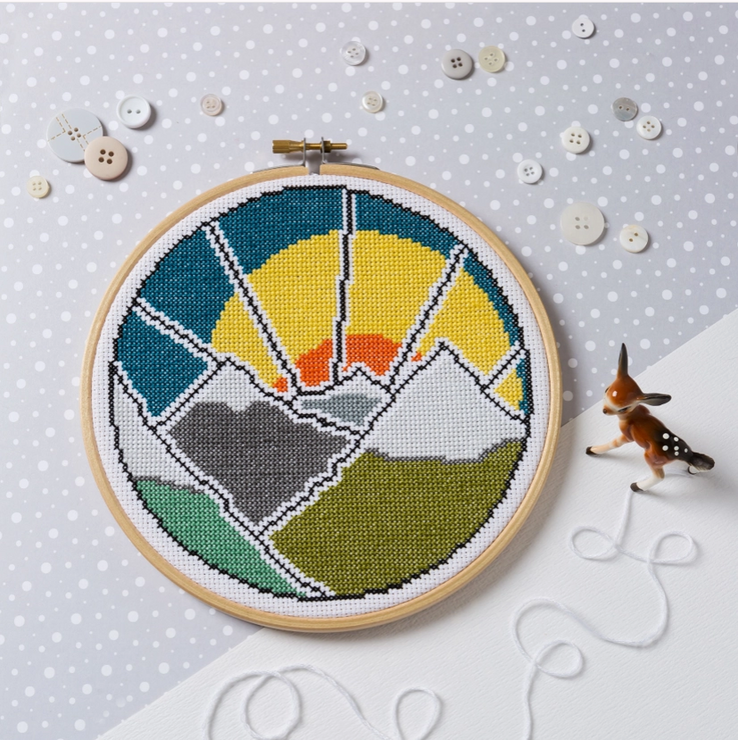 Hawthorn Handmade Mountain Adventure Cross Stitch Kit - Art Noise