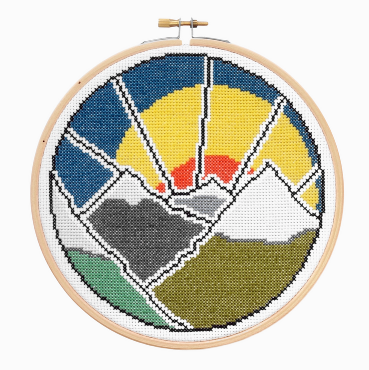 Hawthorn Handmade Mountain Adventure Cross Stitch Kit - Art Noise