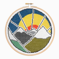 Hawthorn Handmade Mountain Adventure Cross Stitch Kit - Art Noise