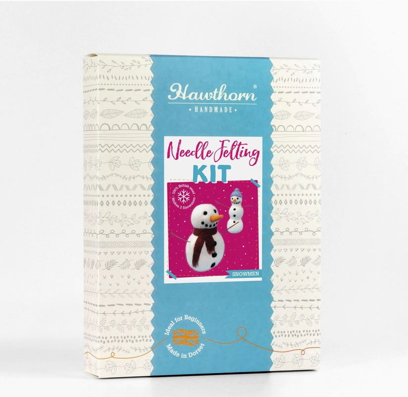 Hawthorn Handmade Snowmen Needle Felting Kit