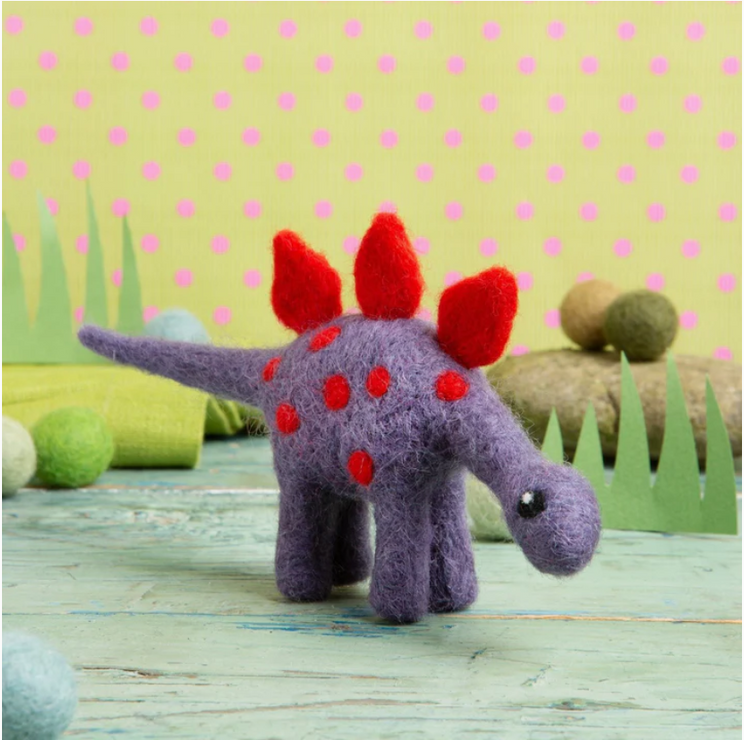 Hawthorn Handmade Stegosaurus Mini Felting Kit - Art Noise