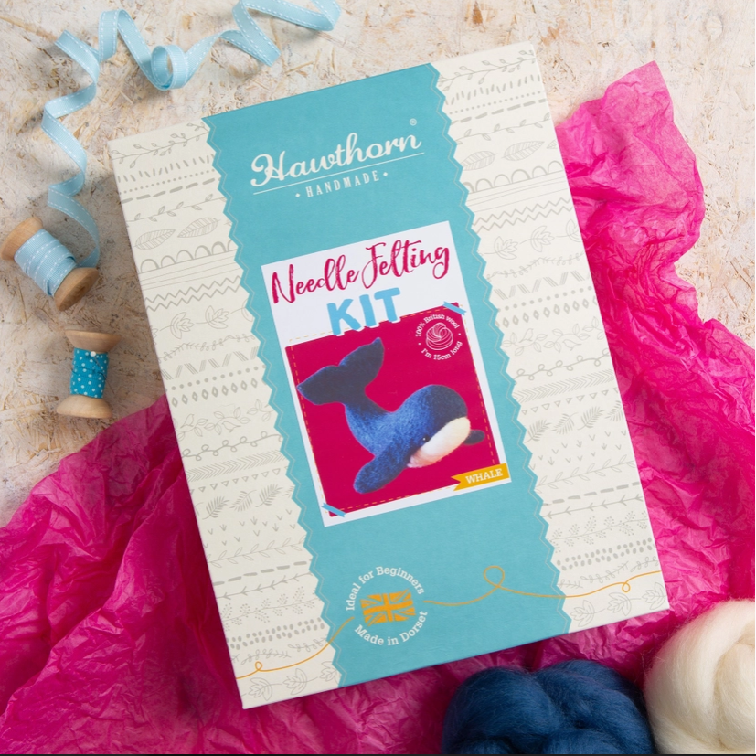 Hawthorn Handmade Whale Needle Felting Kit - Art Noise