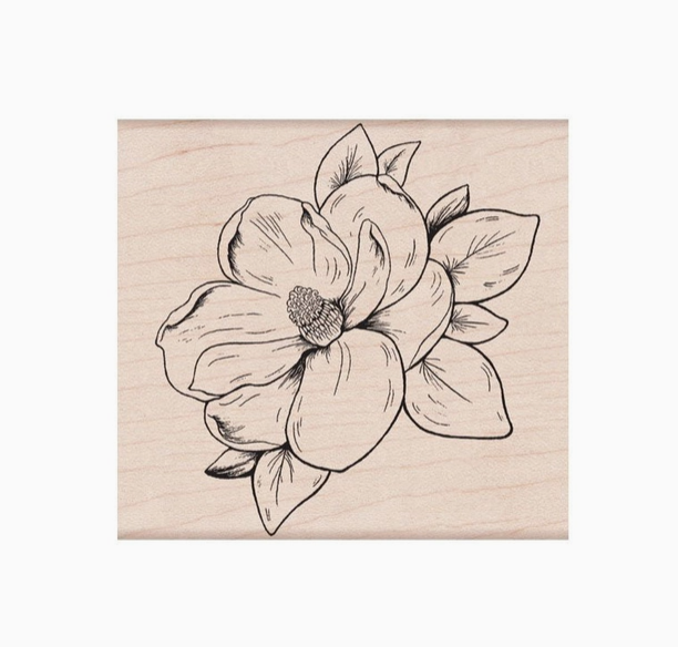 Hero Arts Flowering Magnolia Handmade Rubber Stamp