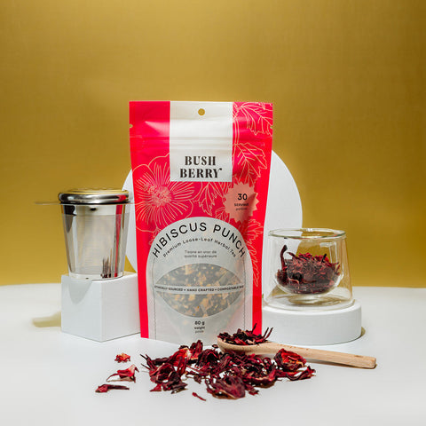Organic Hibiscus Punch Tea Bush Berry TEA art-noise.myshopify.com organic-hibiscus-punch-tea
