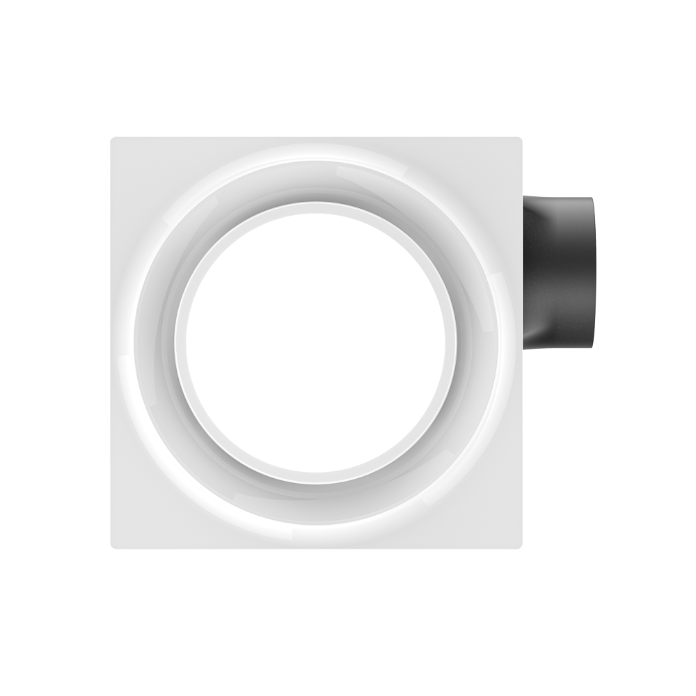 BysonX Lumaire 80CFM 0.3–0.4 Sones Bathroom Fan Large Round LED Light cETLus HVI2100 Energy Star - Slim & Humidity+ Models