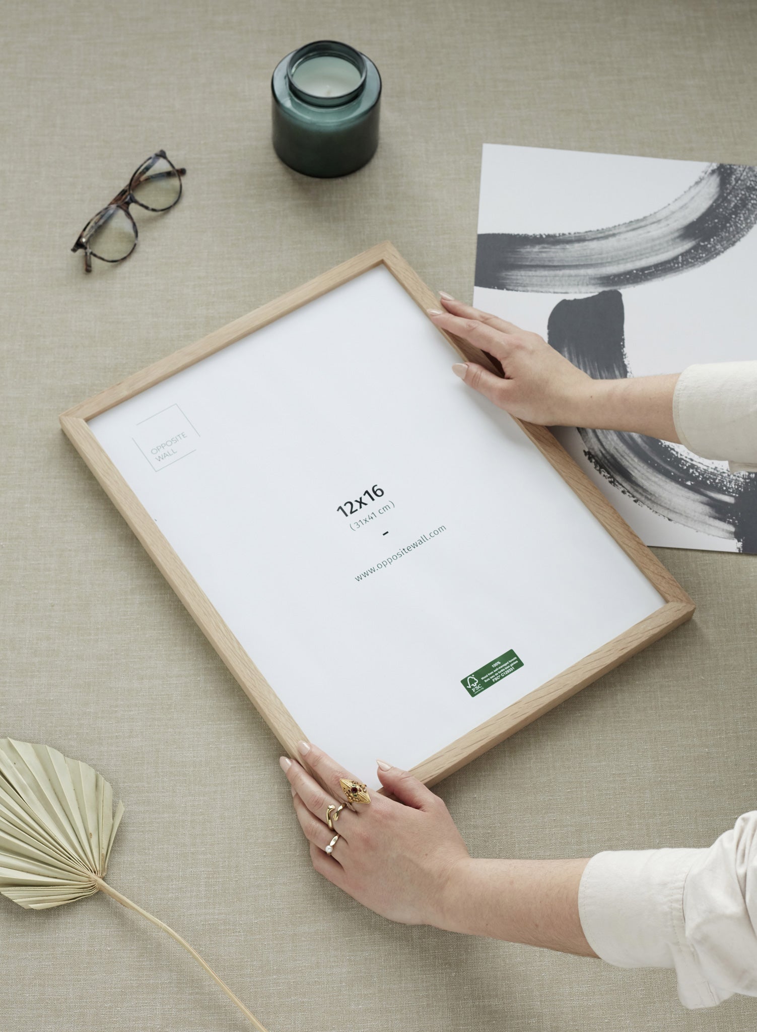 Solid Oak Frame, 12x16 in | 31x41 cm Opposite Wall Frame art-noise.myshopify.com solid-oak-frame-12x16-in-31x41-cm