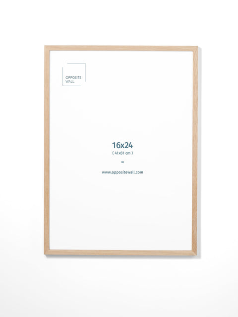 Solid Oak Frame, 16x24 in | 41x61 cm Opposite Wall Frame art-noise.myshopify.com solid-oak-frame-16x24-in-41x61-cm
