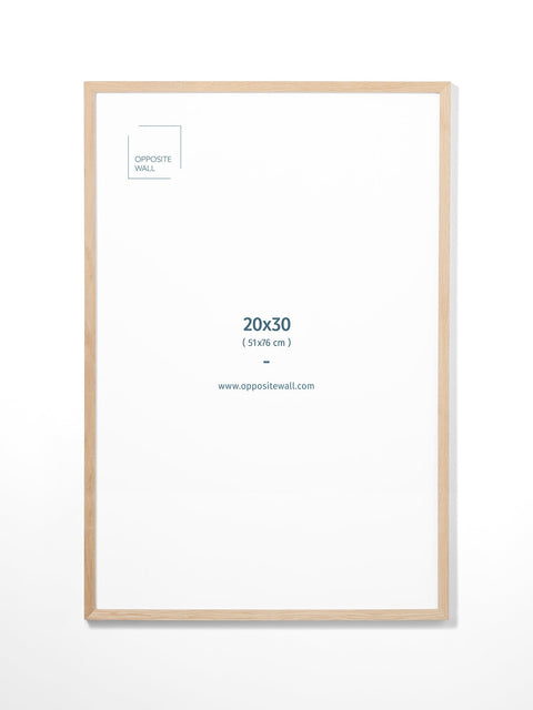 Solid Oak Frame, 20x30 in | 51x76 cm Opposite Wall Frame art-noise.myshopify.com solid-oak-frame-20x30-in-51x76-cm