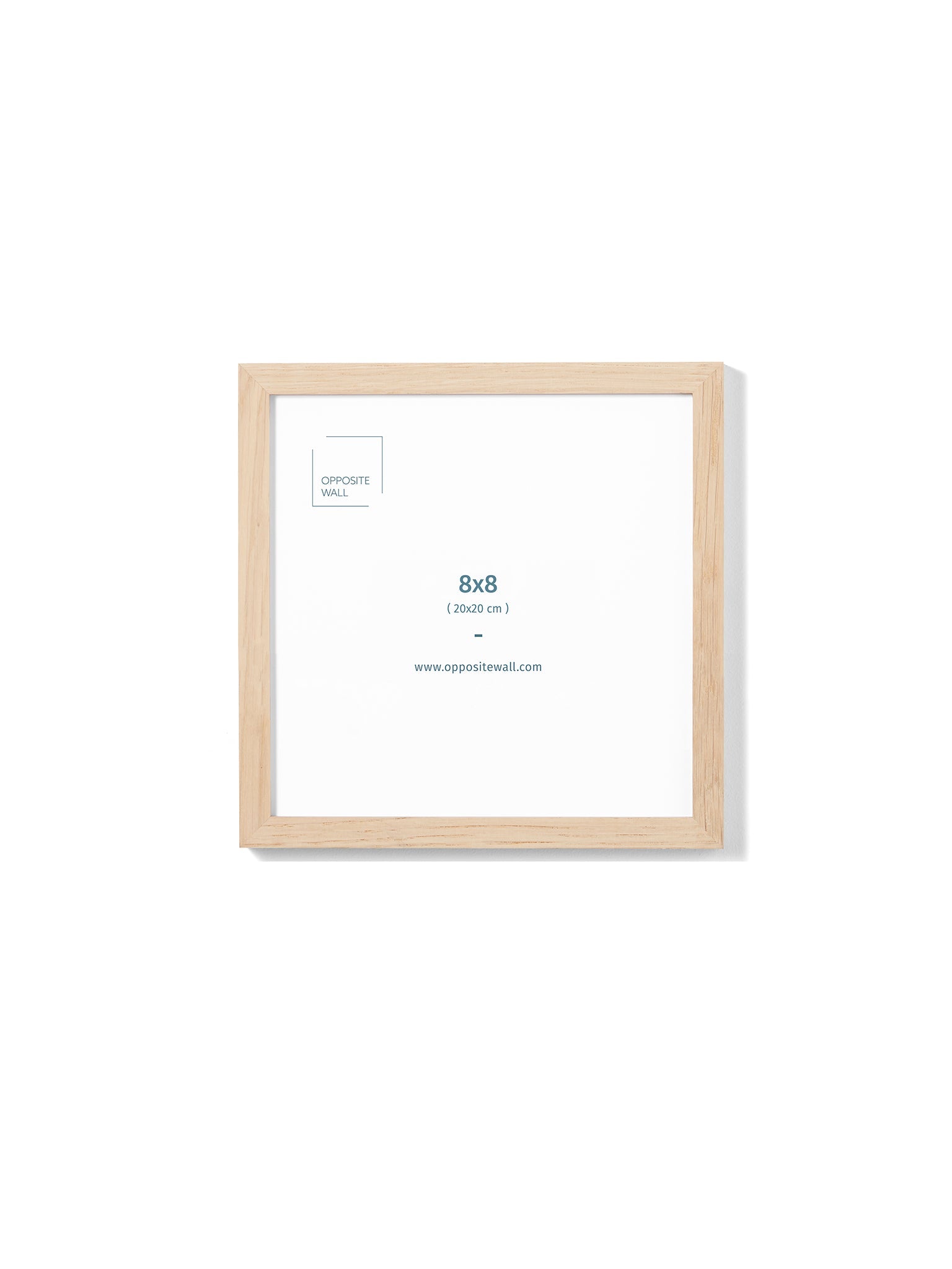 Solid Oak Frame, 8x8 in | 20x20 cm Opposite Wall Frame art-noise.myshopify.com solid-oak-frame-8x8-in-20x20-cm