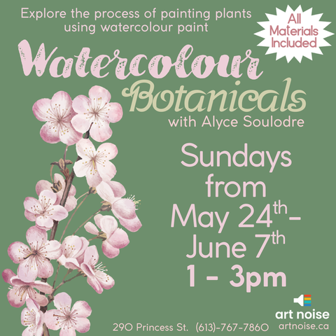 Watercolour Botanicals 4-week Class with Alyce Soulodre