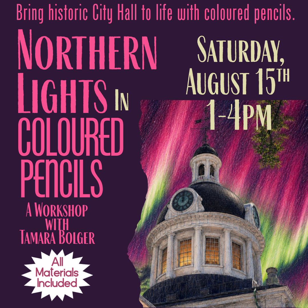 Northern Lights in Coloured Pencils with Tamara Bolger